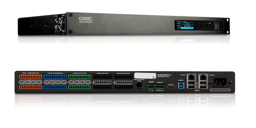 QSC stellt neuen Q-Sys Core 110f und neue SPA Endstufen-Serie vor